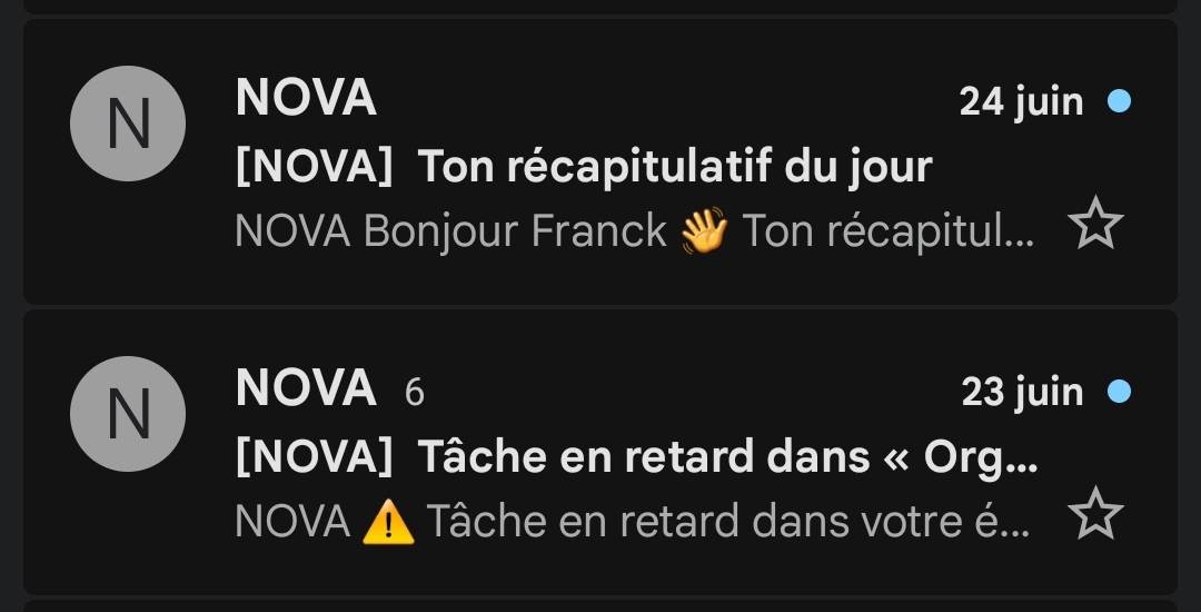 Briefing du jour